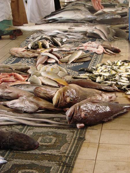 mercato del pesce a Mutrah