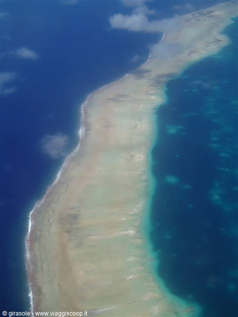 Rangiroa dall'aereo