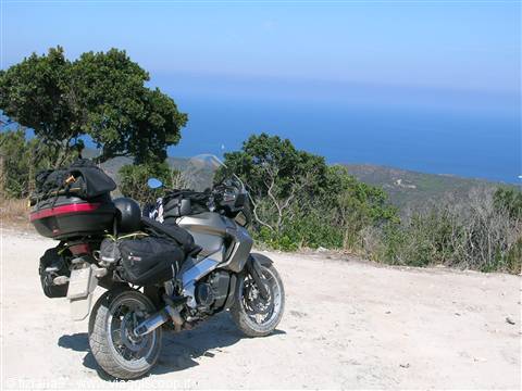 la spiaggia di saleccia dall'alto