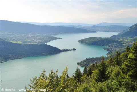 Il lago d'Annecy dal Col de la Forclaz