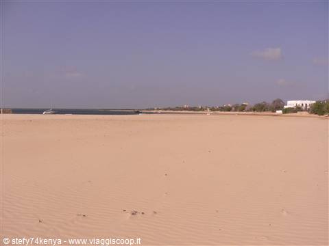 Spiaggia a Manda Island 