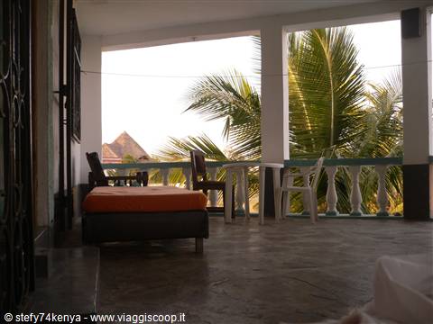 La nostra terrazza a Watamu Beach View apartments