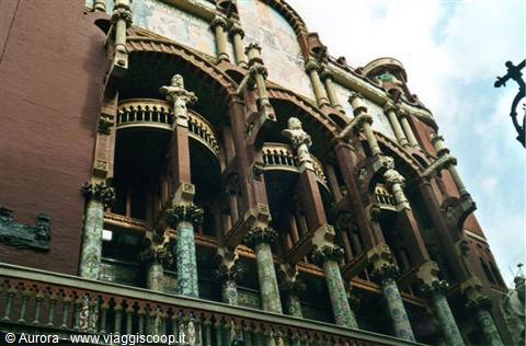 La facciata del Palau de la Musica Catalana