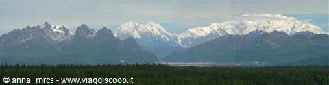 Panoramica sul Mt McKinley - Denali National Park
