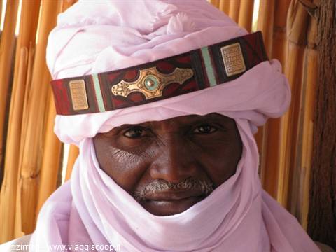 tuareg nigerino al lago Mandara