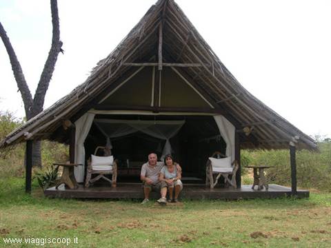 Tsavo Est la tenda dove abbiamo passato alcune notti