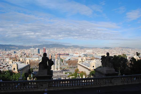 Vista dalla cima di Plaza de Espana