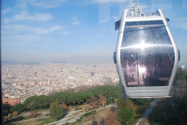 Salita verso il Montjuic
