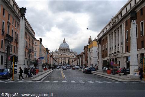 La basilica da Via della Conciliazione
