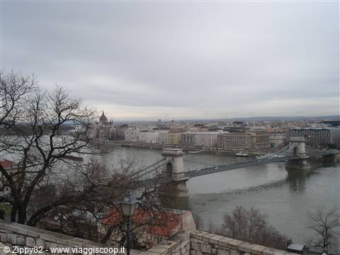 Il ponte delle catene dall'alto