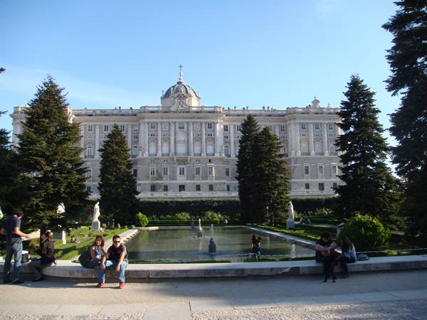 Il Palacio Real visto dai giardini di Sabatini