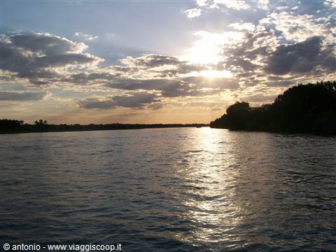 Lo Zambesi al tramonto