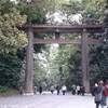 mega Torii nel parco di harajuku GIAPPONE 