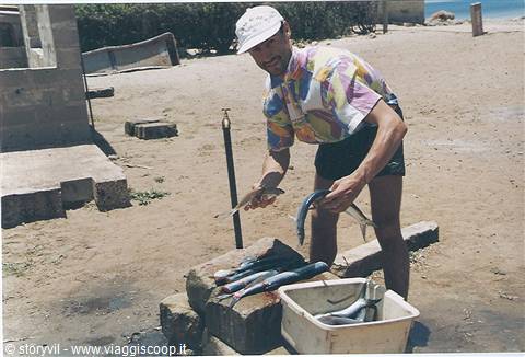 a cucinare il pesce al lago malawi