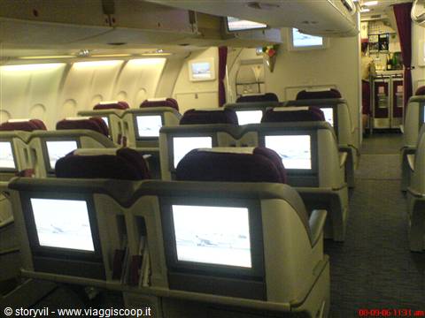 business class qatar airways a Doha