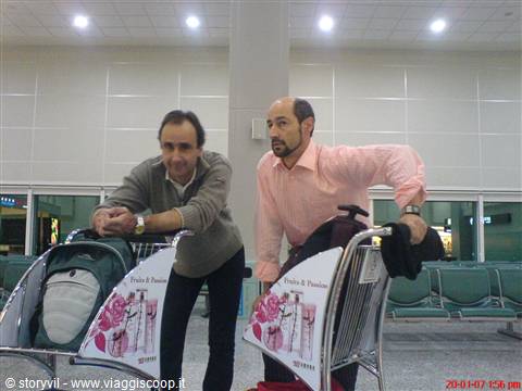 marco e io all'aeroporto di Taipei
