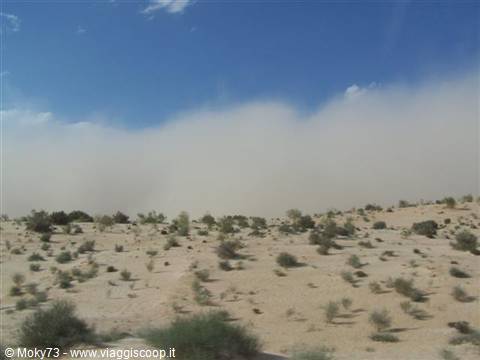 Tempesta di sabbia in arrivo