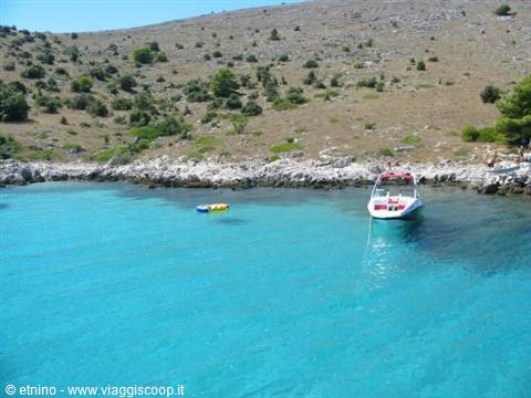 una sosta durante l'escursione alle Kornati