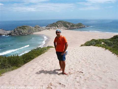 Spiaggia paradisiaca nella Robberg Peninsula