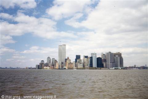 Vista dal ferry per Staten Island