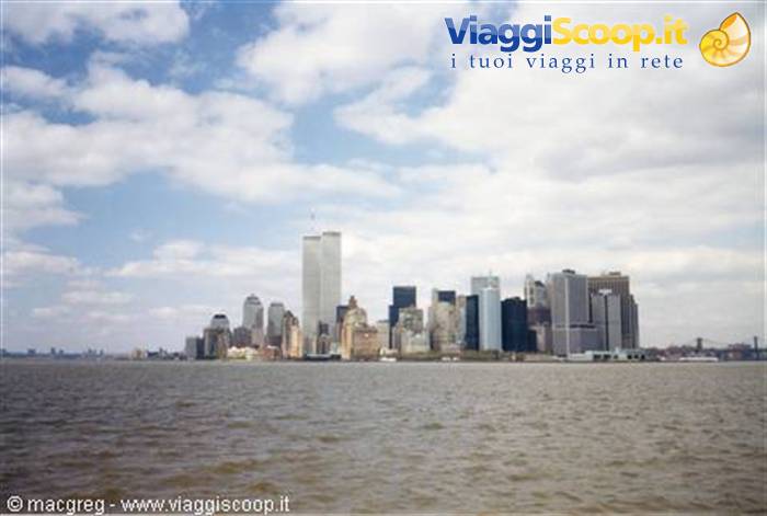 Vista dal ferry per Staten Island