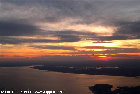 Tramonto sull'Hudson River