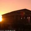 Tramonto a Paestum ITALIA 