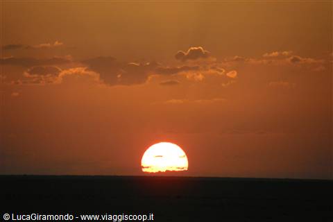 Tramonto nel deserto