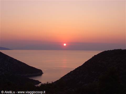 Tramonto dalla citta vecchia di Alonissos