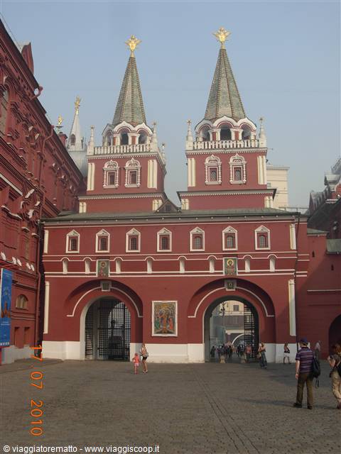 Mosca - Piazza Rossa, porta Voskresensky
