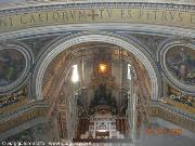 Vaticano - vista dell'interno di San Pietro dalla cupola
