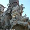 Roma - piazza Navona, fontana dei quattro fiumi ITALIA 