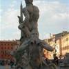 Roma - piazza Navona, fontana di Nettuno ITALIA 