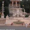 Roma - piazza del Popolo, fontana di Nettuno ITALIA 