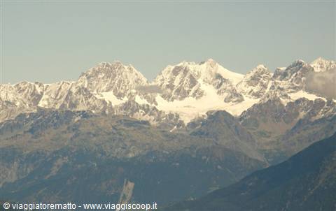 Bernina - veduta delle montagne