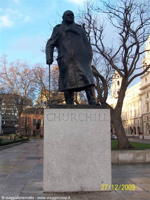Londra - statua di Winston Churchill