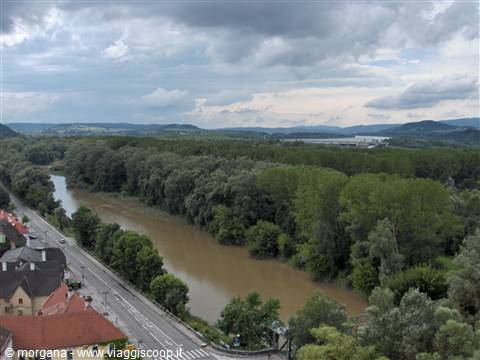 Melk - veduta del Danubio dall'Abbazia