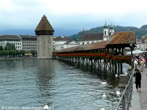 Lucerna, il ponte di legno