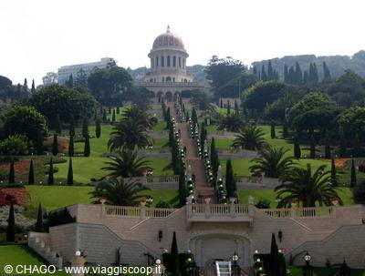 i giardini Bahai con il Bahai Shrine