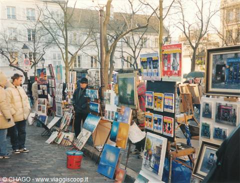 il quartiere degli artisti di Montmatre