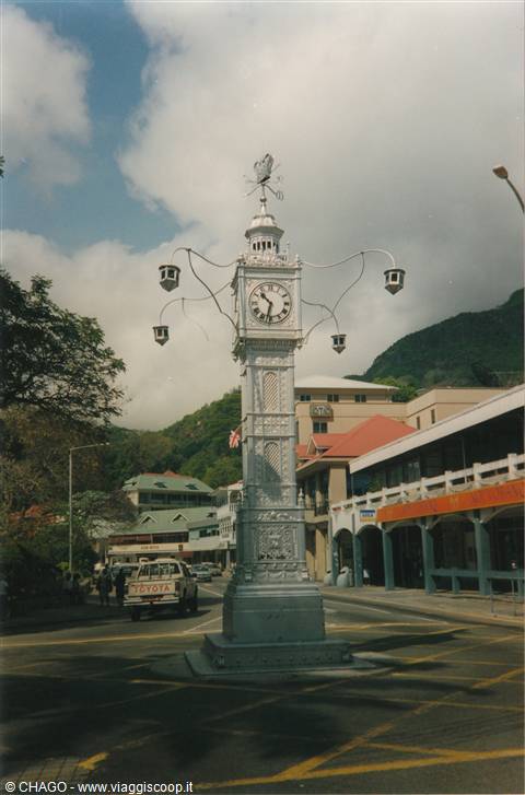Mahè, Victoria la Clock square