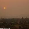 tramonto a Bagan BIRMANIA 