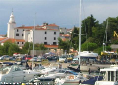 Veduta Porto di Crikvenica e Kastel 