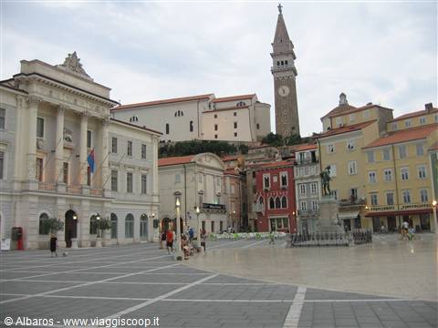 Piazza Tartini a Piran