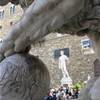 copia del David di Michelangelo a Piazza della Signoria ITALIA 