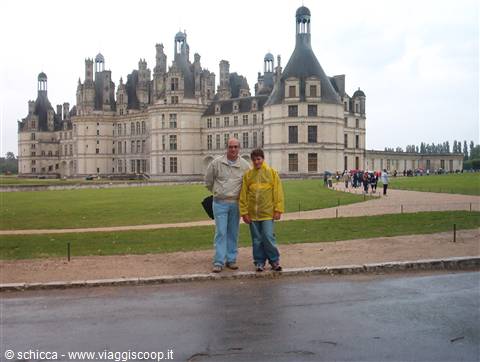 salvatore e stefano davanti al castello di chambord