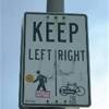 occhio ai ciclisti del Brooklyn Bridge..! STATI UNITI D'AMERICA 