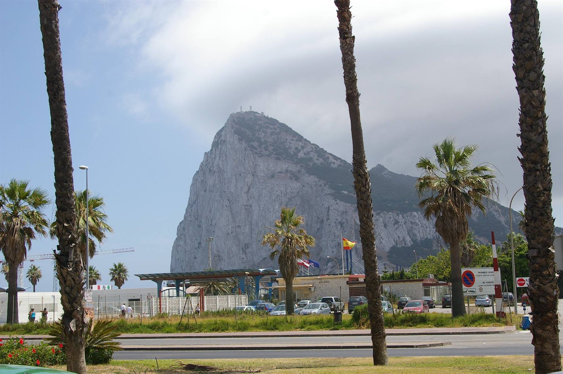 La rocca vista dal territtorio spagnolo