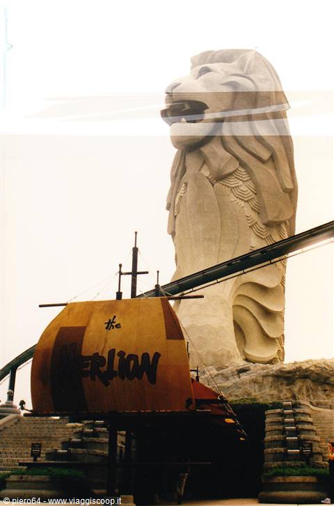 Il leone nel parco di Sentosa Is.