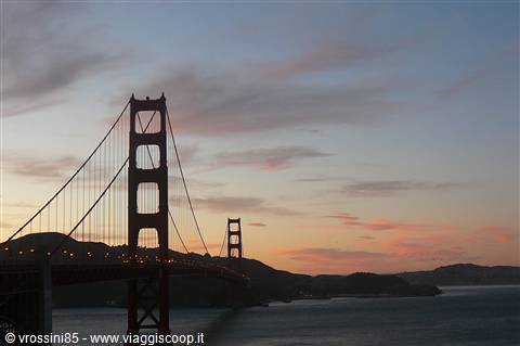 Tramonto al Golden Gate Bridge